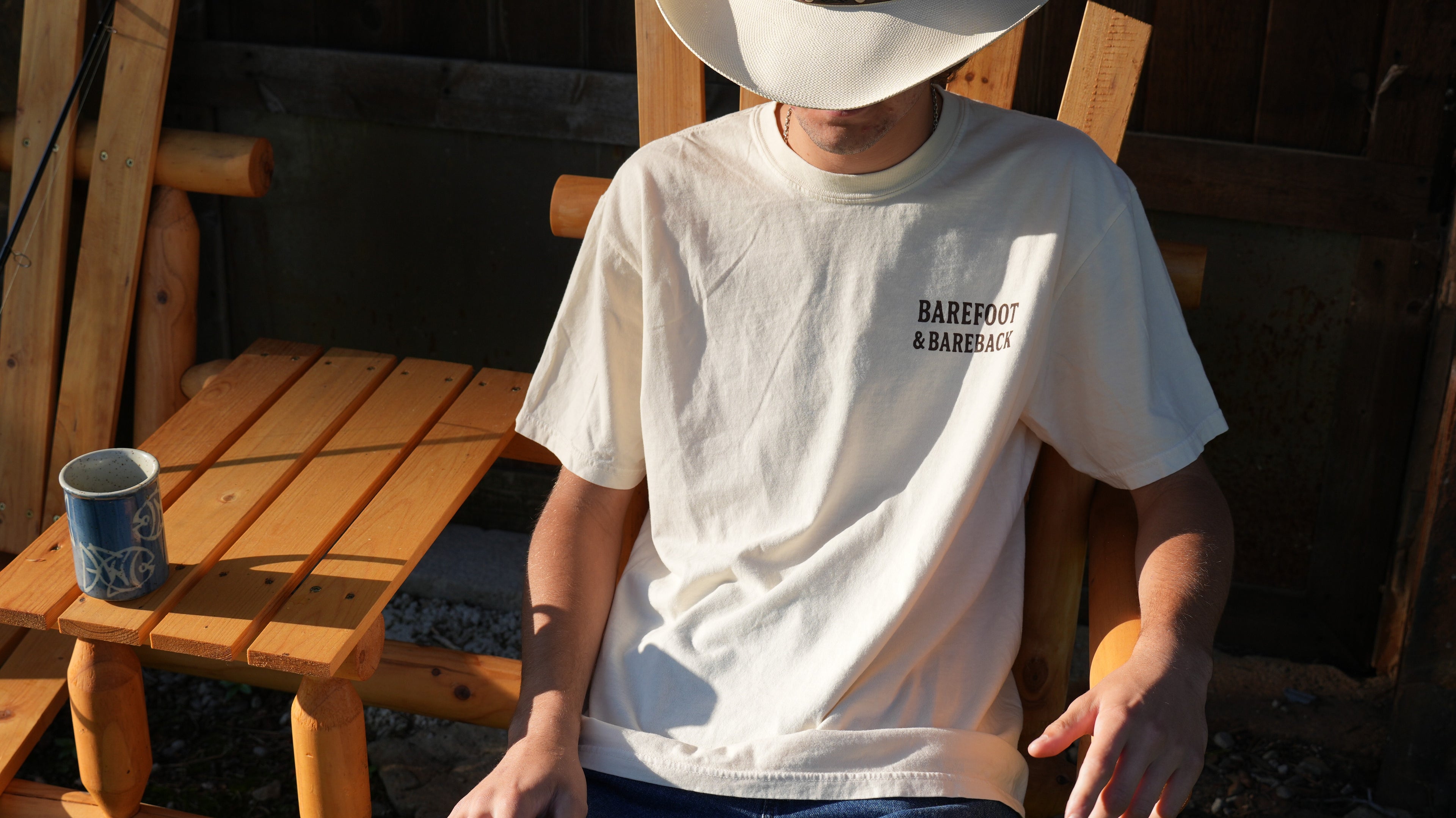 Born Bareback Tee — Sandstone