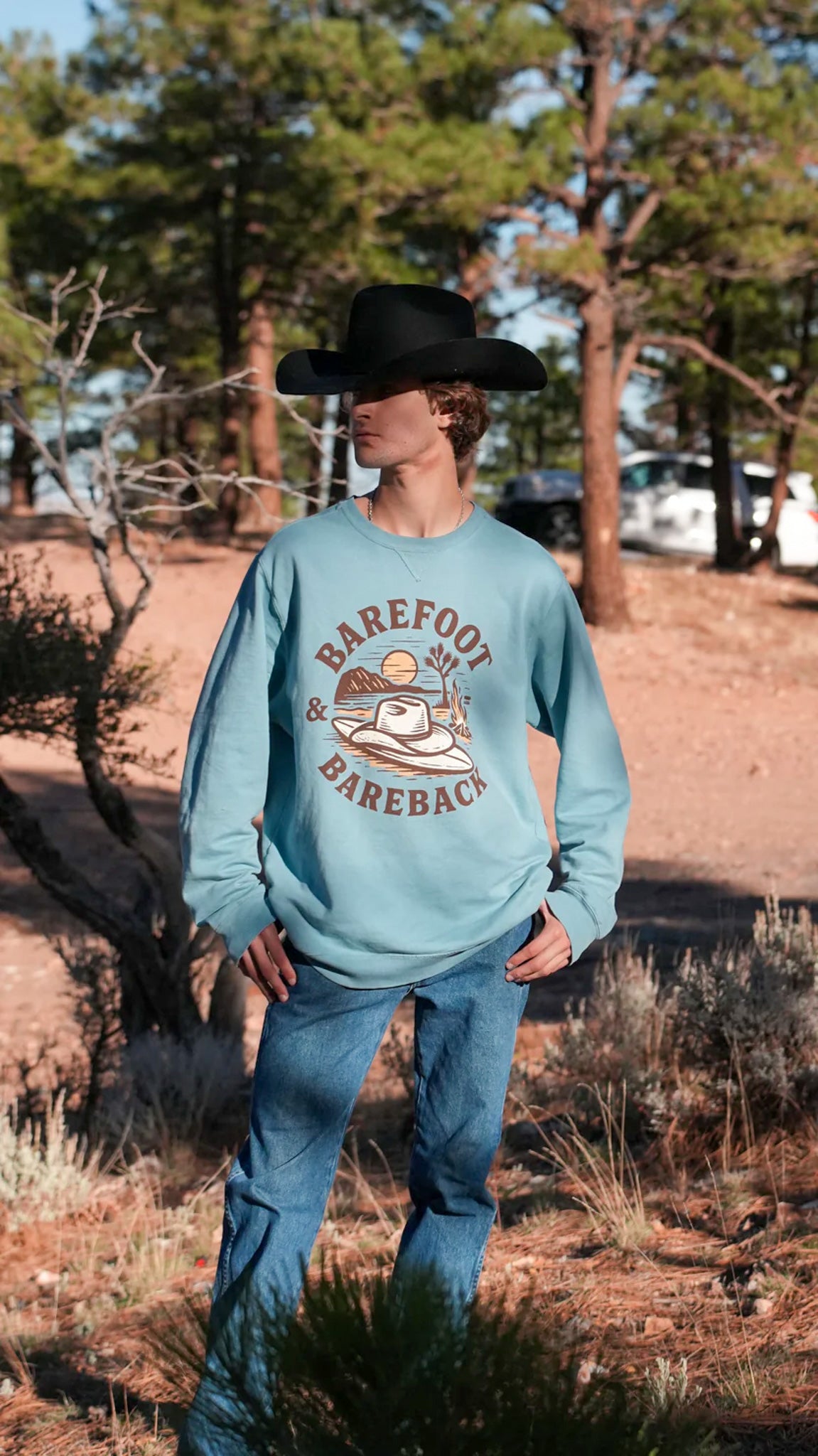 Driftwood Blue Crew